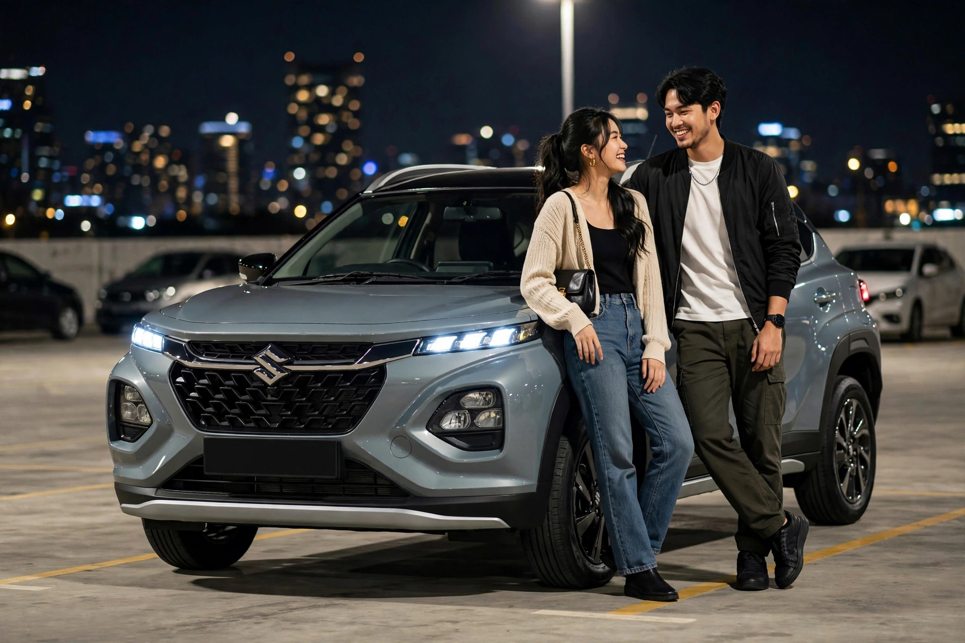  Suzuki Fronx Ice Grayish Blue - Black